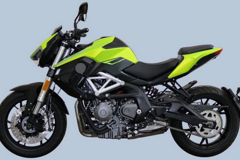 ภาพจักรยานยนต์ New Benelli TNT600i จากสิทธิบัตร