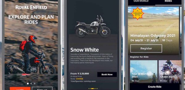 ภาพหน้าจอ Royal-Enfield Mobile App