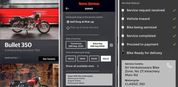 ภาพหน้าจอ Royal Enfield Mobile App