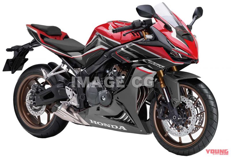 ภาพเรนเดอร์ ฮอนด้า CBR400RR สีดำ