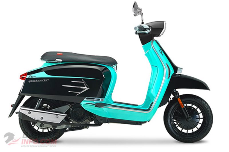 Lambretta V200 Stype สีฟ้ามิ้น-ดำ