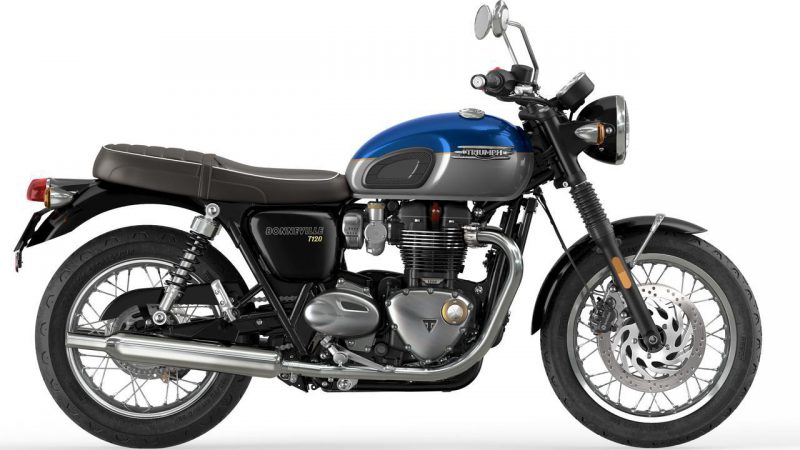 ไทรอัมพ์ Bonneville T120 ใหม่ รุ่น 2021 สีน้ำเงิน